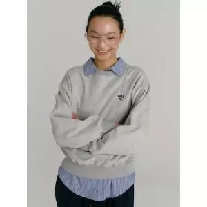 [레이로우](천안아산점)로고 핀턱 맨투맨 하트 핀턱 셔츠 [9TS3010Y]