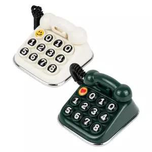 레트로 감성 전화기 모양 차량용 안심번호 주차번호판