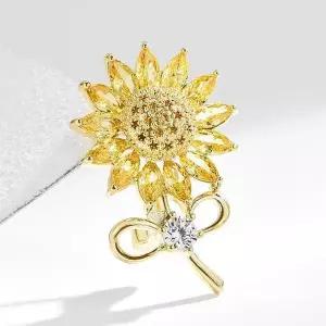 [셀러허브]미니 해바라기 브로치 패션 액세서리 옷핀 (S32776306)