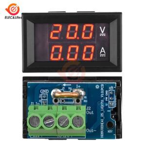 호환 DC 7-100V 20A 50A 전압 Amtmeter 미니 디지털 방식으로 Amp 볼트 전류 미터 검출기 테스터 0.28 듀얼