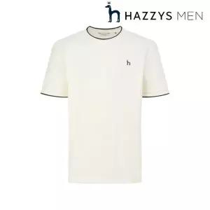[헤지스](센텀시티점) [26SS]티핑 배색 조직감 크루넥 티셔츠 (HZTS6B506) C