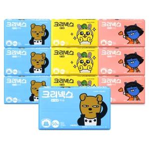 크리넥스 카카오 여행용 티슈 50매 x 10개 휴대용티슈