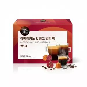 네스카페 돌체구스토 캡슐커피 아메리카노/룽고(8.3gx36개입/6.5gx36개입)72개