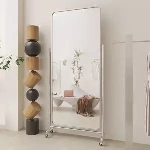사각 전신거울 이동식 스텐 프레임 옷가게 피팅룸 대형 미러 사각형