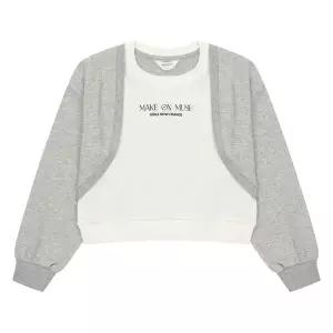 [보리보리/에꼴리에]여아 볼레로 가디건 레이어드 티셔츠 24A1456_GY