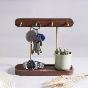 차키 보관 거치대 인테리어 서재 원목 키홀더 마스크 현관