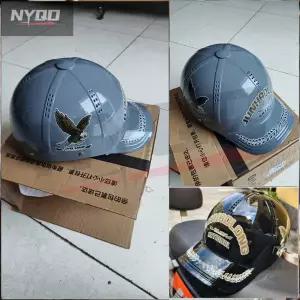 바이크 오토바이헬멧 하이바 여름 오토바이 바이저 헬멧 캡 야구 전기 자동차 남여 날 태양 보호 하드 모자