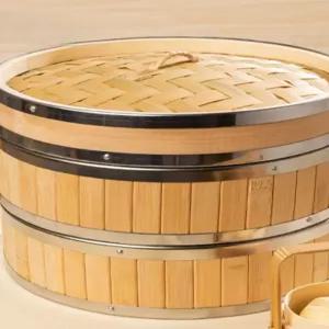 대나무 찜기 만두 냄비 히노끼 샤오롱바오