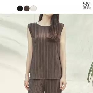 [홈쇼핑인기]에스와이 자카드 플리츠 슬리브리스 1종