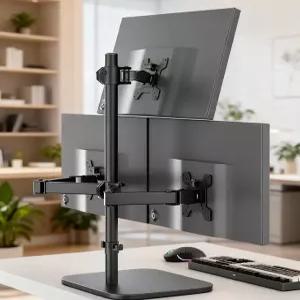 듀얼 모니터 거치대 수직 상하 밀착면 암 고중량 책상형