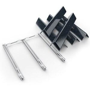 전면 제어 기능이 있는 웨버 및 II 300 시리즈 E310 E320 E330 S310 S320, 15.3인치 열판 18인치 버너용 유니플라시 e310 그릴 부품, 7636개의 향료 바 69787 버너 튜브 키트