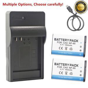 NP-90 배터리 또는 충전기 Casio Exilim EX-FH100 H10