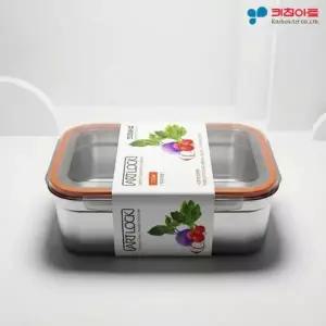 밀폐용기 스텐 키친아트 8호 사이즈 구형 국산 유리반찬통