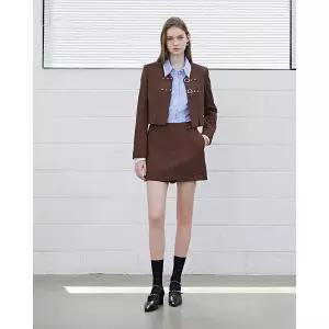 [에고이스트](대전신세계)버클 디테일 V넥 크롭 자켓 (ER3WJ860)