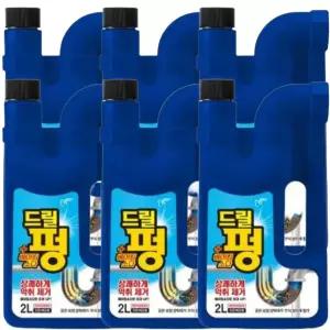 피죤 초강력 파워 드릴펑 배수구 세정제 2L 6개