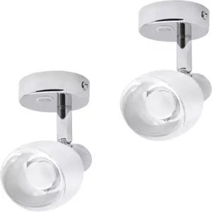 홈덱 12볼트 LED 리딩 라이트 터치 스위치와 블루 서클 나이트 장착된 RV 보트 캠핑카 밴 요트 침대 옆