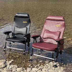 [미라클스토리] 고급와이드의자 / 블랙 브라운 / 민물낚시의자