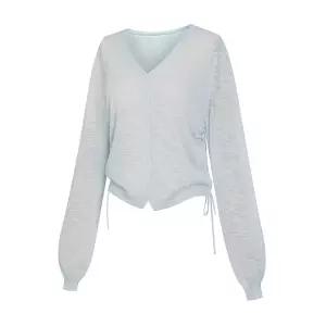 (택가 99000원)[티뷰] 사이드셔링브이넥가디건_V6A-CCA017