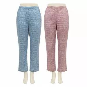 [트라이엄프](신세계 사우스시티)남여 커플 잠옷 바지 면 100% 60수 꽃방울 이지하의 (TEWMEF631)