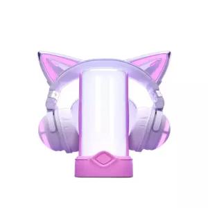 게이밍 헤드셋 고양이귀 고급 스타일 화이트 방송용 게임용