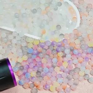 (25개입) UV 자외선 햇빛 컬러 체인지 비즈 구슬 팔찌 키링 목걸이 만들기 DIY 재료 랜덤 부자재 비즈 공예