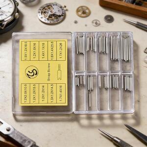 부품 분리용 오프너롤렉스 메탈 밴드 핀 액세서리 50개 나사 시계 도구 연결봉