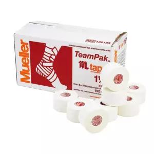 뮬러 강력한 접착력 스포츠 면테이프 화이트 1개 운동 운동선수밴드 테이핑보호대 운동보호대 근육테이프