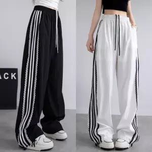 레이스나일론와이드팬츠 여자트레이닝 팬츠 츄리닝 여성바지 트레이닝복