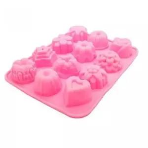 [JED] 꽃모양 만들기용 방향제 캔들 석고 양갱 몰드 실리콘 초콜릿비누 수제