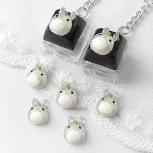 싼비즈 [6424-13]아크릴 키캡파츠 탑꾸재료 글리터이웃집정령 11x15mm ,1개