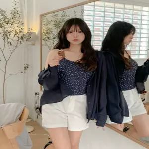 [끈조절가능][러블리룩] 로젤리나 코튼 캡 나시 87246 빅사이즈 여성의류