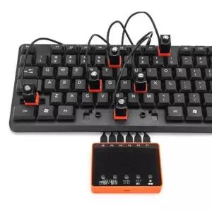 저소음 키보드 자동클릭기 오토클릭커 5헤드 간편 조작