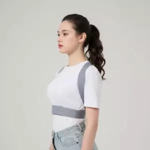 굽은등 어깨펴기 자세교정기 척추라인 보정밴드 거북목 방지 서포터일자허리 말린 라운드숄더 어린이 굽은