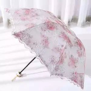 여성 플러워 예쁜 고급 공주 양산 여자 로즈klm307