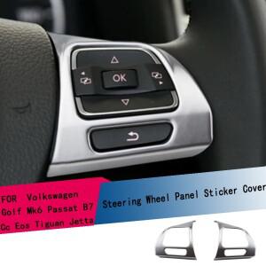 폭스바겐 호환 VW 골프 Mk6 파사트 B7 CC 이오스 투란 샤란 티구안 제타 캐디용 2개 자동차 스티어링 휠 패
