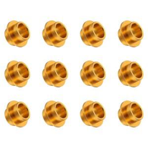 옐락시 인라인 스케이트 베어링 부싱 스페이서, 액슬 샤프트 스페이서 롤러 개스킷 휠 센터 피팅(스케이트/스케이트보드) 8mm 및 12개의 부품 알루미늄