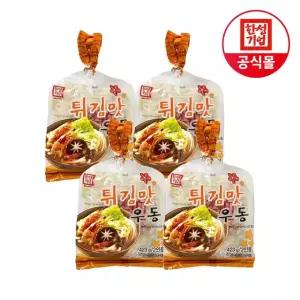 한성기업 튀김 해물 우동 2인분 423g X 4개