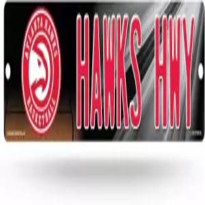 리코 인더스트리 NBA 농구 애틀랜타 호크스 스탠다드 플라스틱 4인치 x 16인치 스트리트 표지판