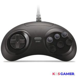 K&SGAMER 세가 메가드라이브형 게임패드 USB 컨트롤러 Steam PC 지원