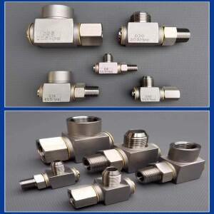 스테인리스강 유압 로터리 조인트 직각 릴 고압