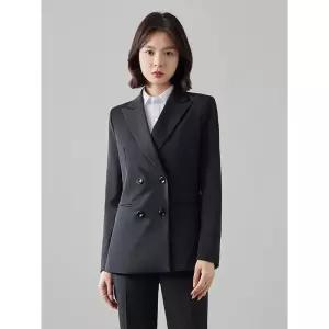 여성용 가을 정장세트 정장 세트 더블 면접 커리어우먼 코트 ST3