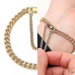 여성선물 패션 골드 여름 여자 체인 커브 팔찌 데일리 고급 레이어드 생일 볼드cde295