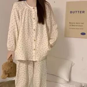 [라일리여성언더웨어] Rly 봄 귀여운 학생 간절기 긴팔 상하의 세트 파자마