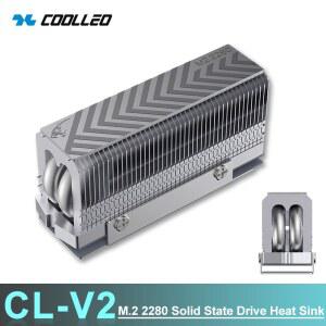 쿨레오 CL V2 V1 2280 SSD 쿨러 방열판 MK 알루미늄 고성능 8W 히트파이프 12