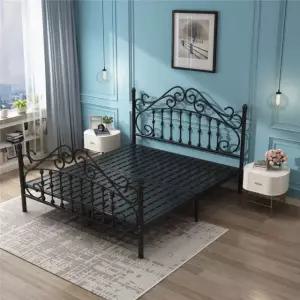 퀸 침대 클래식 철제 북유럽 엔틱 프레임 미니멀 원룸 오피스텔 빈티지 스틸