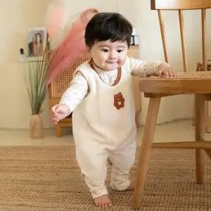 [달퐁]큐비앤맘 동글베어 보온 슬리핑 조끼