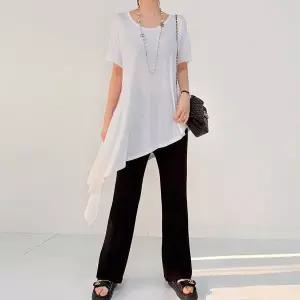 [하프클럽/]빅사이즈 603 사선테일컷추리닝세트 DBAX495