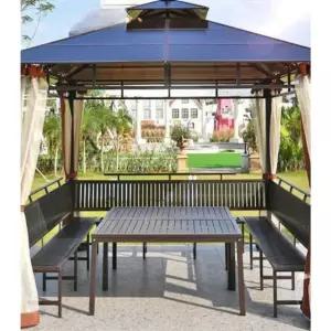 야외 정자 2.5x2.5 3x3 가제보 프리미엄 시스템 바닥재 파빌리온 캐노피