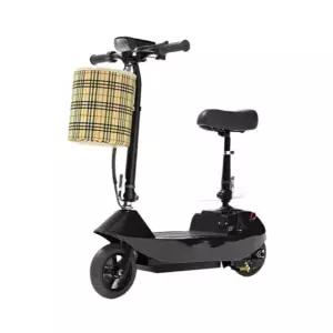 전동 킥보드 앉아서타는 좌식 스쿠터 출퇴근용 소형 블랙 시티