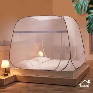 침대 사각 원터치 텐트형 모기장 텐트 1인모기장 싱글침대모기장